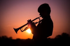 Trumpeter Silhouette