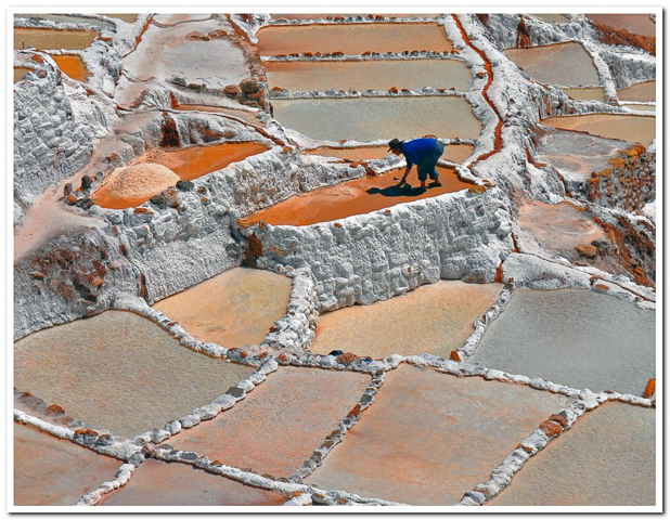 Working the Salt Pools in Peru