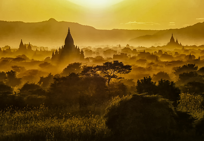 Bagan at Sunrise