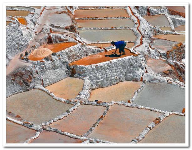 Working the Salt Pools in Peru