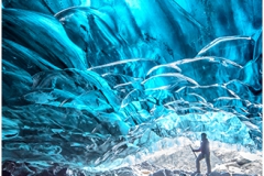 Ice Cave Under A Glacier