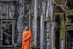 Contemplating Ruins-Angor Wat