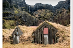 Old Sod Covered Barns Iceland