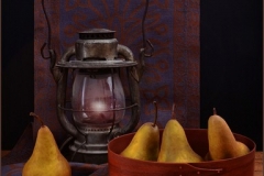 Pears by Lamplight