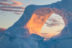 Donut Iceberg at Dawn