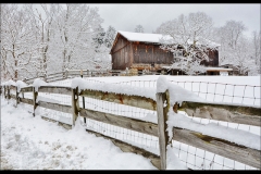 Old Barn in the Snow