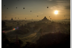 Balloon Sunrise in Myanmar